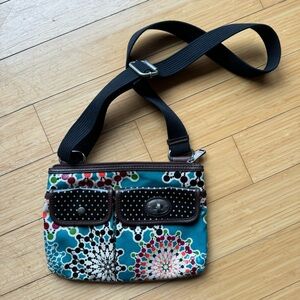 Stylish Multicolor Fossil Crossbody Bag